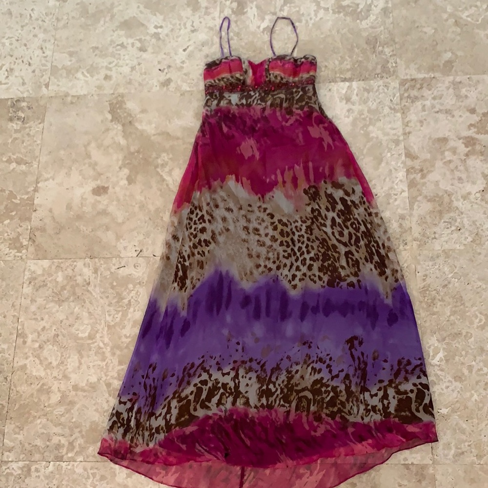 Dave& Johnny leopard and purples Formal dress size 8